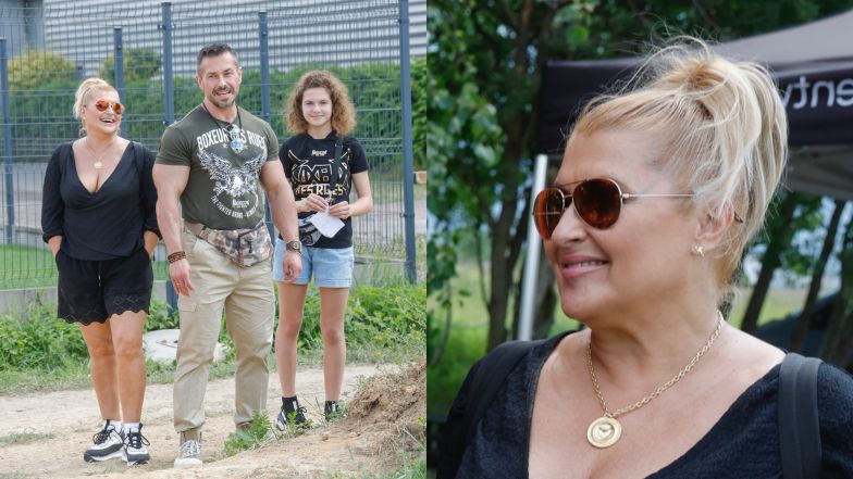 Katarzyna Skrzynecka zabrała męża i córkę na celebrycką imprezę