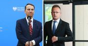"Wypędzają odważnego Węgra". Sikorski zareagował na wpis Szijjarto