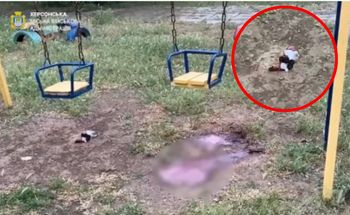 Atak na plac zabaw w Chersoniu. Nie żyje mężczyzna, ranne dzieci