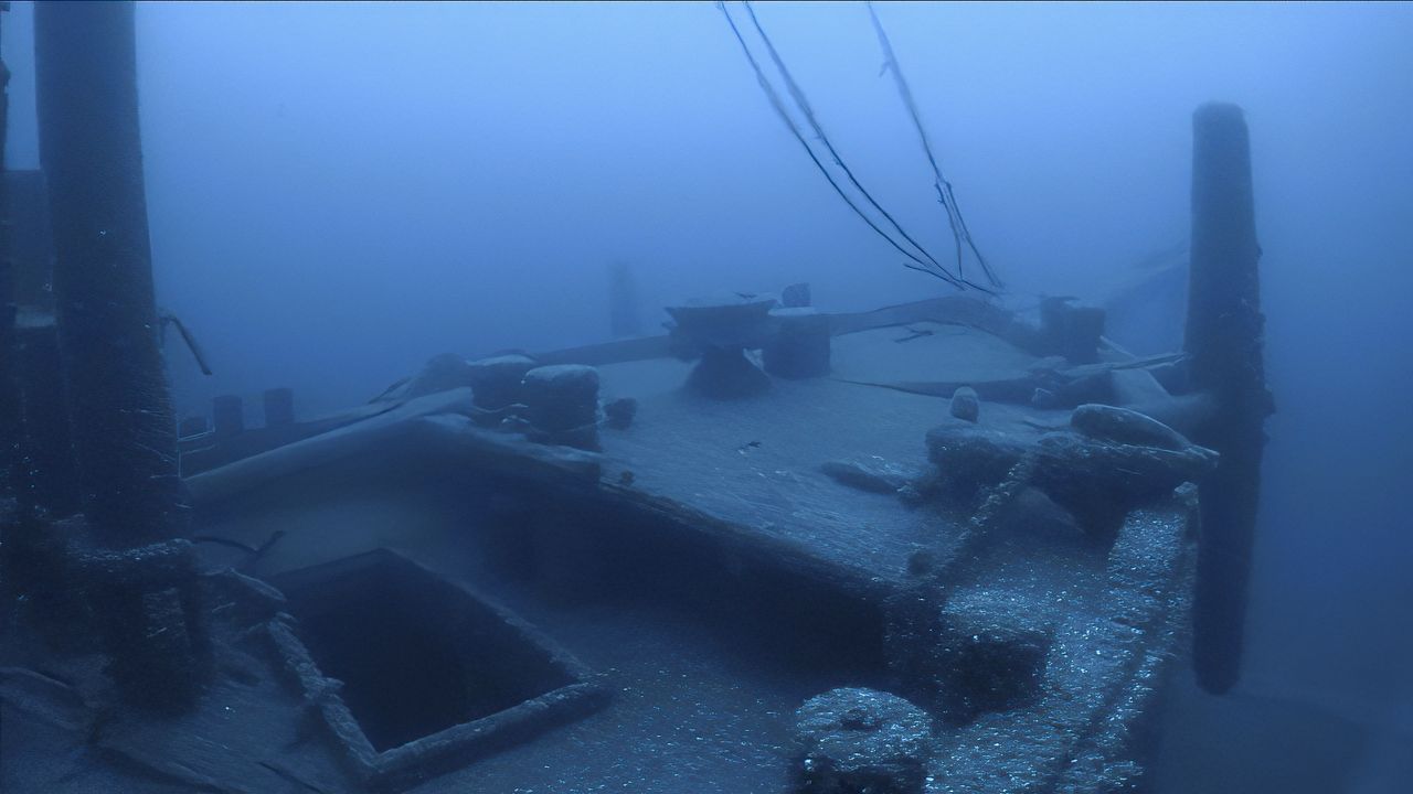 Wreck of the ship Ironton.