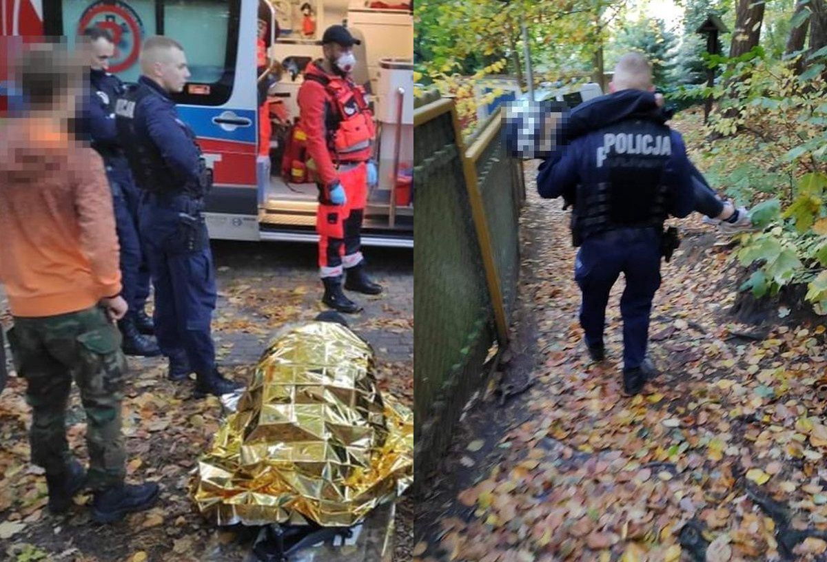 Sopot. Policjanci znosili pijane nastolatki ze wzgórza (Policja Pomorska)