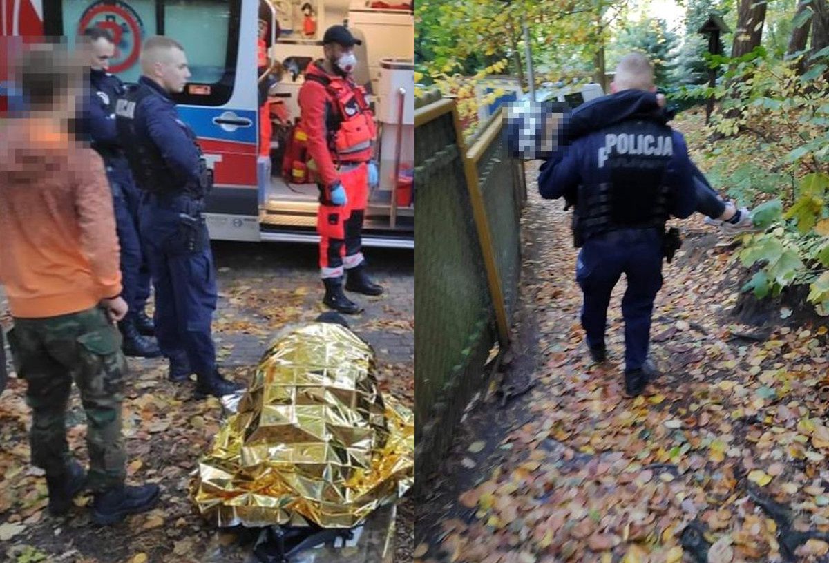 Sopot. Policjanci znosili pijane nastolatki ze wzgórza