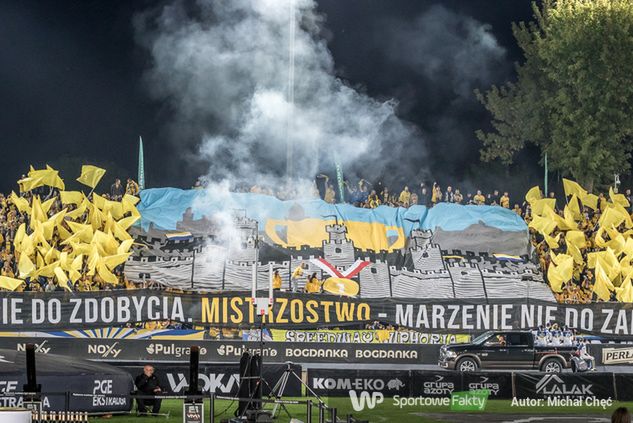 Na zdjęciu: Kibice Motoru Lublin.