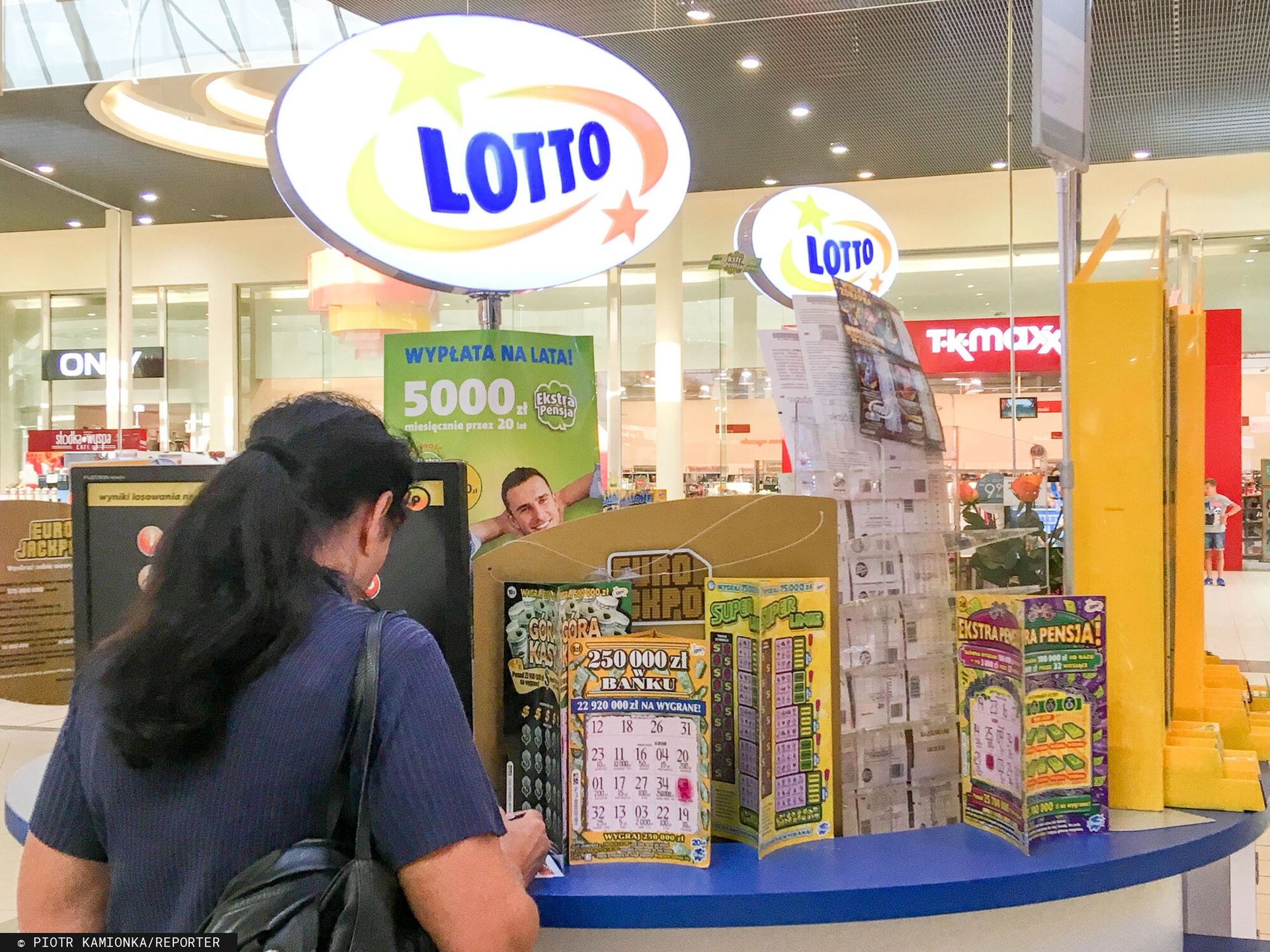 Kolektura Lotto. Zdjęcie ilustracyjne
