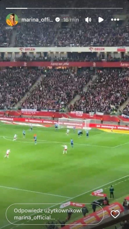 Marina Łuczenko na stadionie 