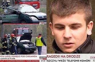 Kolega ofiar wypadku pod Chełmnem: "JESTEŚ PIJANY! NIE WSIĄDĘ DO SAMOCHODU!"
