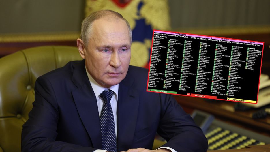 Niemal cały świat potępił Putina. Cztery kraje stanęły po jego stronie