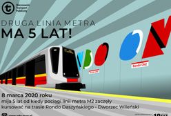 Warszawa. Druga linia metra obchodzi urodziny. Jeździmy już pięć lat