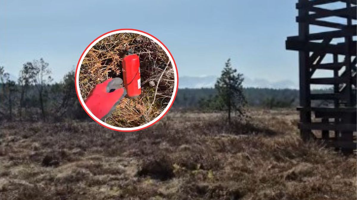 Leśnicy alarmują. Gaśnica wyrzucona w rezerwacie