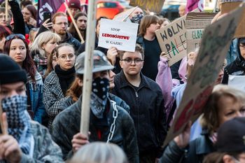 Gdańsk: Uczestnicy demonstracji żądają reakcji władz na działania Izraela
