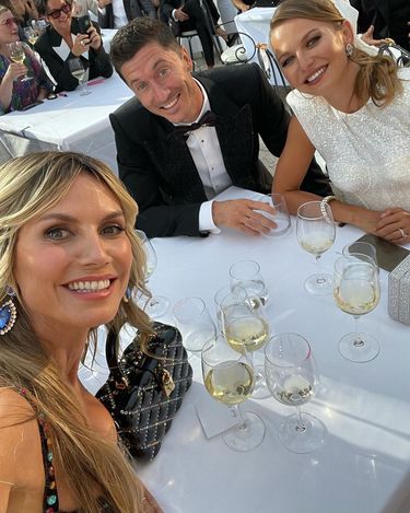 Anna i Robert Lewandowscy, Heidi Klum we Włoszech