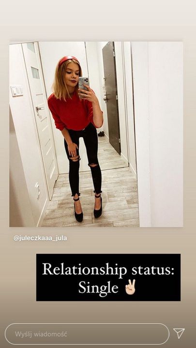 Julia Wróblewska jest singielką