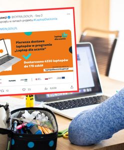 Laptopy dla uczniów. Pierwsi czwartoklasiści otrzymali sprzęt. Kiedy kolejni?