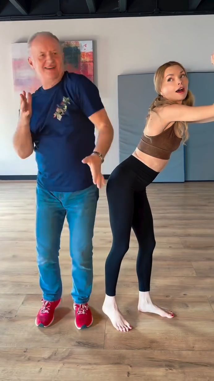 Izabella Miko z tatą podczas przygotowań do "Tańca z Gwiazdami"