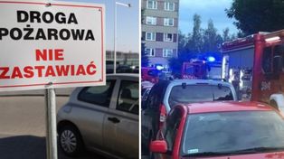 Oświęcim: Służby apelują do kierowców. Nie parkujcie samochodów na drogach pożarowych, bo w razie zagrożenia utrudni to akcję ratowniczą