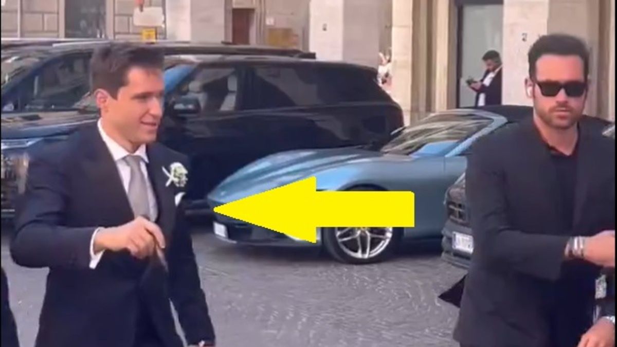 Federico Chiesa rozdał autografy w drodze na ślub