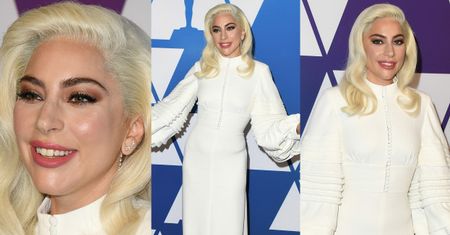 Lady Gaga chwali się nieruchomym czołem i ascetyczną suknią