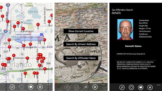 Aplikacja dla WP7 wskaże na mapie najbliższych... gwałcicieli 1