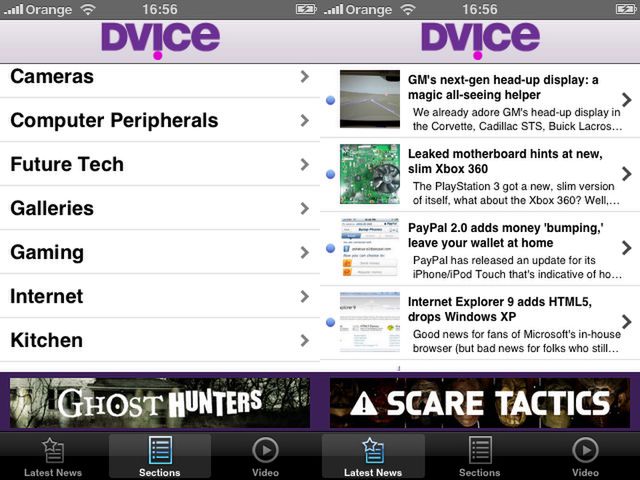 DViCE – informacje o gadżetach na twoim iPhonie 2