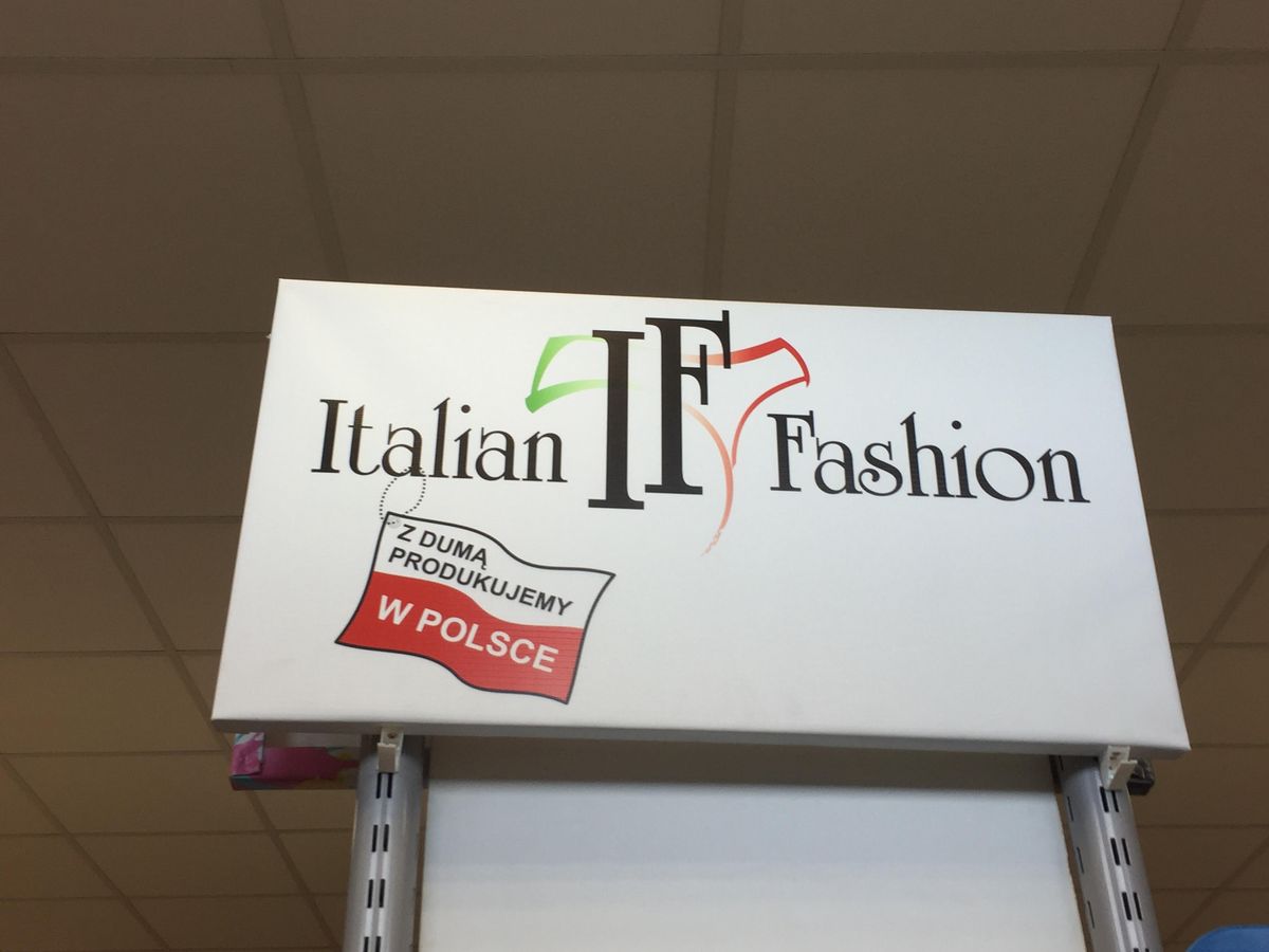 "Italian Fashion", ale prosto z Polski. Firma tłumaczy, co ma na myśli