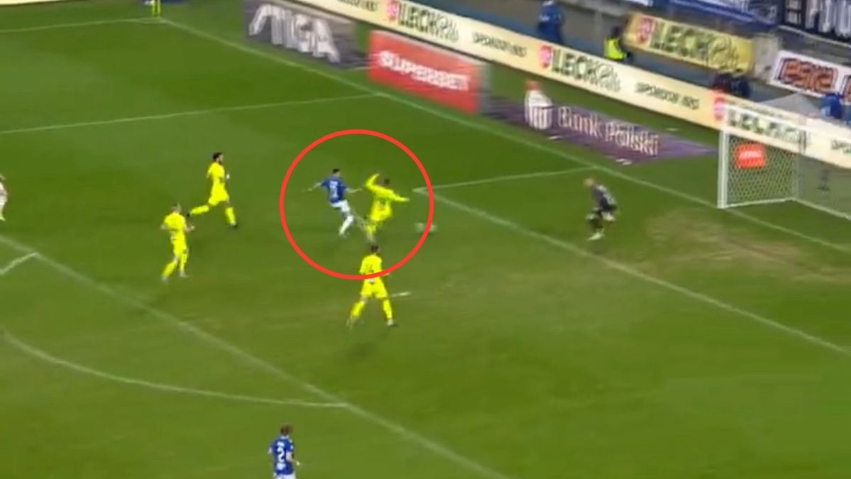 Twitter / Canal+ Sport / Na zdjęciu: Kristoffer Velde otworzył strzelanie w derbach Poznania