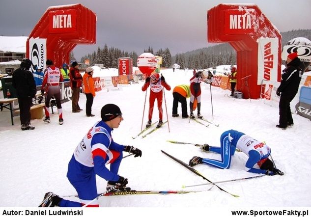 Zawodnicy na mecie