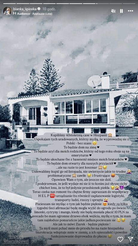 Blanka Lipińska kupiła dom w Hiszpanii