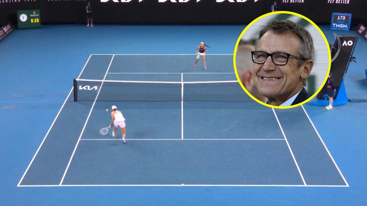 Twitter / Australian Open / Eurosport / Getty Images / Mats Wilander wyróżnił Igę Świątek