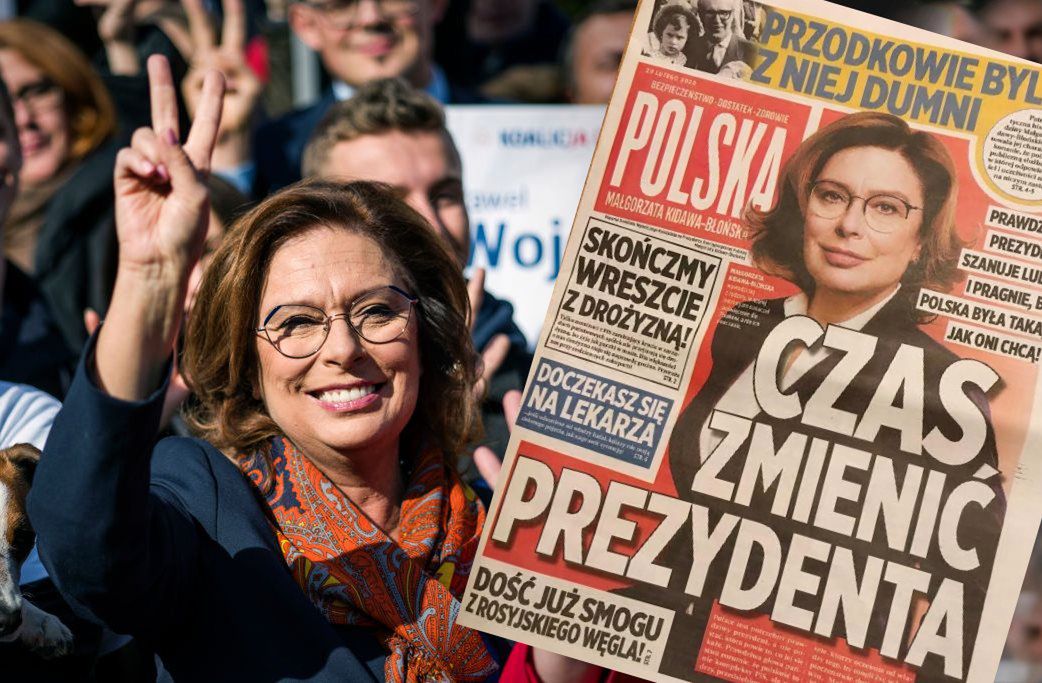 Kidawa-Błońska z "tabloidową" gazetką kampanijną. W środku drożyzna, smog i palec Lichockiej [NEWS]