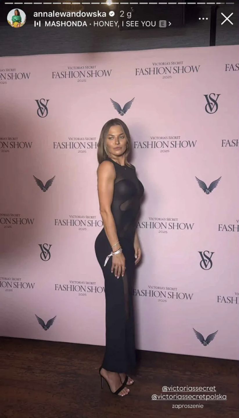 Anna Lewandowska na imprezie Victoria's Secret