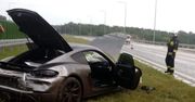 Rozbite porsche pod Poznaniem. Auto jest warte kilkaset tysięcy złotych