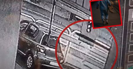 2-latek w piżamie na ruchliwej ulicy. Policja pokazuje nagranie