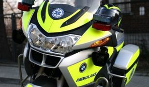 Motocyklowa karetka w Warszawie