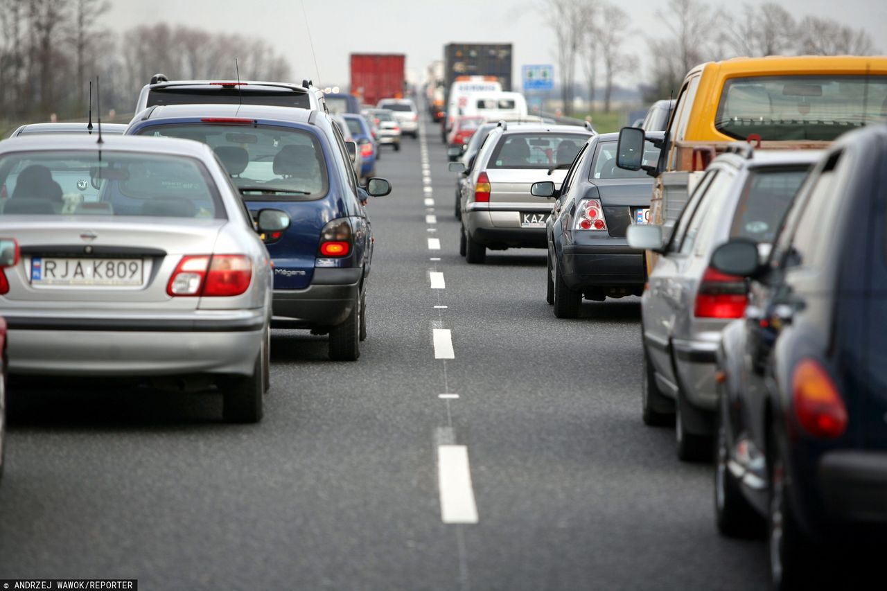 Autostrada A4 zablokowana. Zderzenie trzech ciężarówek