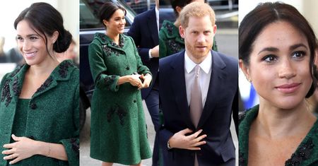 Ciężarna Meghan Markle wypełnia służbowe obowiązki w szpilkach za 2,5 tysiąca (ZDJĘCIA)