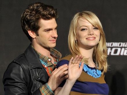 Emma Stone inspiruje Andrew Garfielda