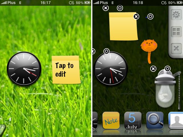 iGizmoz - widgety dla niezłamanego iPhone'a