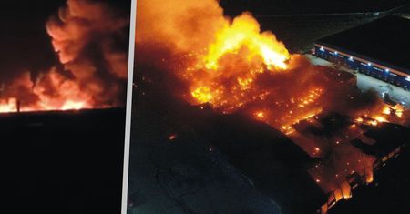Ogromny pożar pod Moskwą. Płonie wielki kompleks magazynów