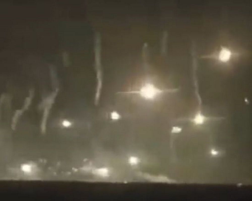 Zdjęcie kadru z filmu z ataku Rosjan na Donbas