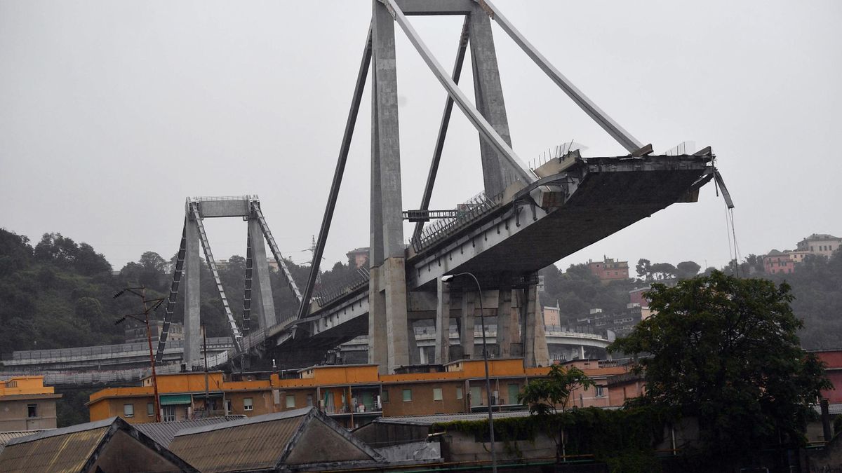 Zawalony most w Genui