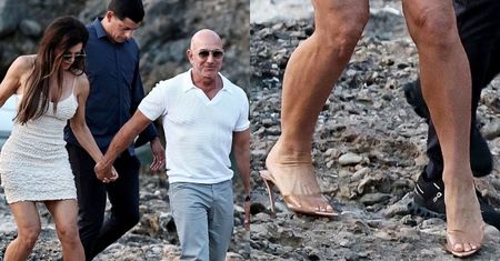 Lauren Sanchez walczy o życie w wysokich szpilkach na kamienistej plaży. Poświęcenie godne ikony mody?