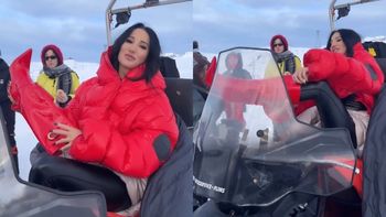 Justyna Steczkowska zakłada kozaki na szpilce na spacer po zaśnieżonych górach: "TO JEST PRZEDŁUŻENIE MOJEJ NOGI"