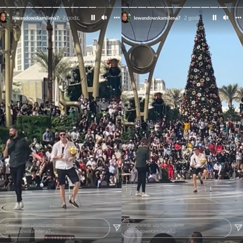 Siostra Roberta Lewandowskiego wspiera go w Dubaju