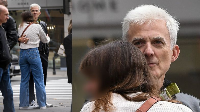 Hubert Urbański z dziewczyną na mieście