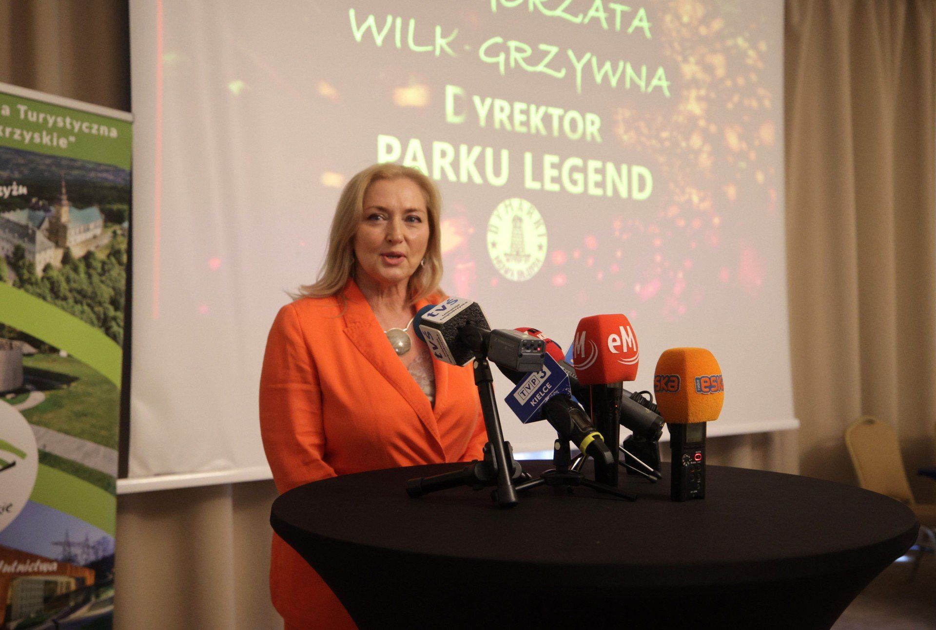 Konferencja prasowa zapowiadająca Dymarki w nowej Słupi.