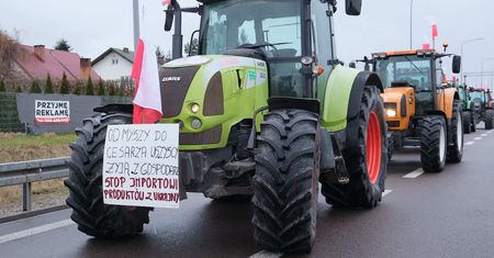 Znieważył flagę Polski na proteście rolników. Mężczyzna został aresztowany i usłyszał zarzuty