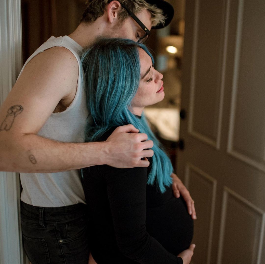 Hilary Duff podczas porodu
