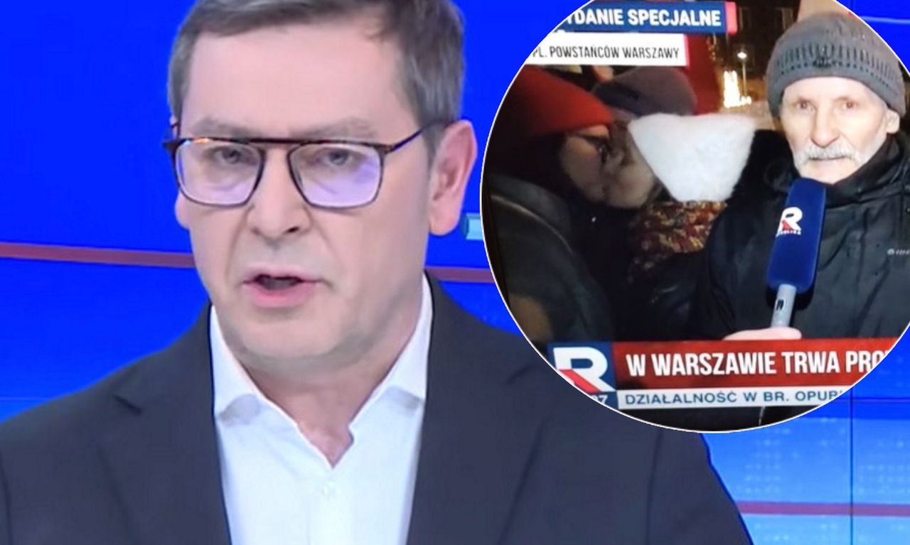 TV Republika pokazała pocałunek dwóch kobiet podczas protestu. "Poszłyśmy kupić chipsy, a tu Adamczyk stoi w oknie jak papież"