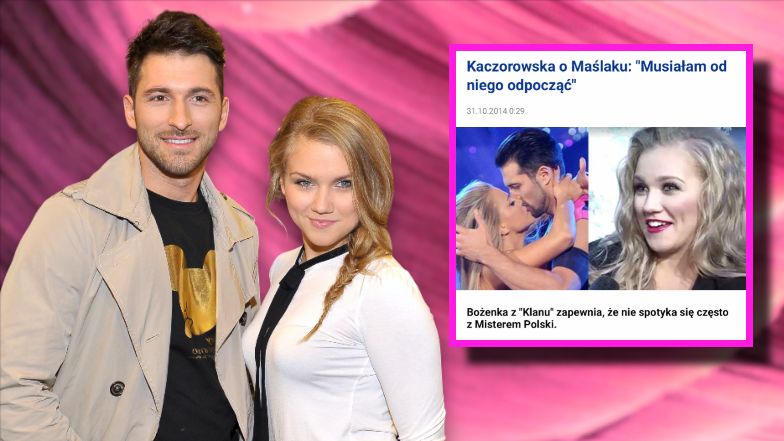 10 lat temu Kaczorowska musiała odpocząć od Maślaka