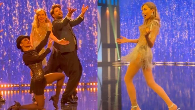 Agnieszka Woźniak-Starak spróbowała swoich sił w tańcu na planie "Mam talent!"